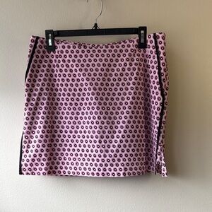 Golftini Women’s Pink & Black Geometric Print Skort Size 10